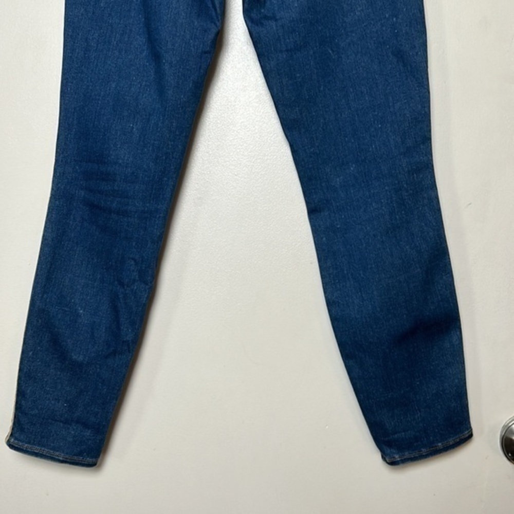 L'AGENCE Medium Wash Margot Gold Stripe SKinny Jeans/Denim- Size 30 - Picture 9 of 12